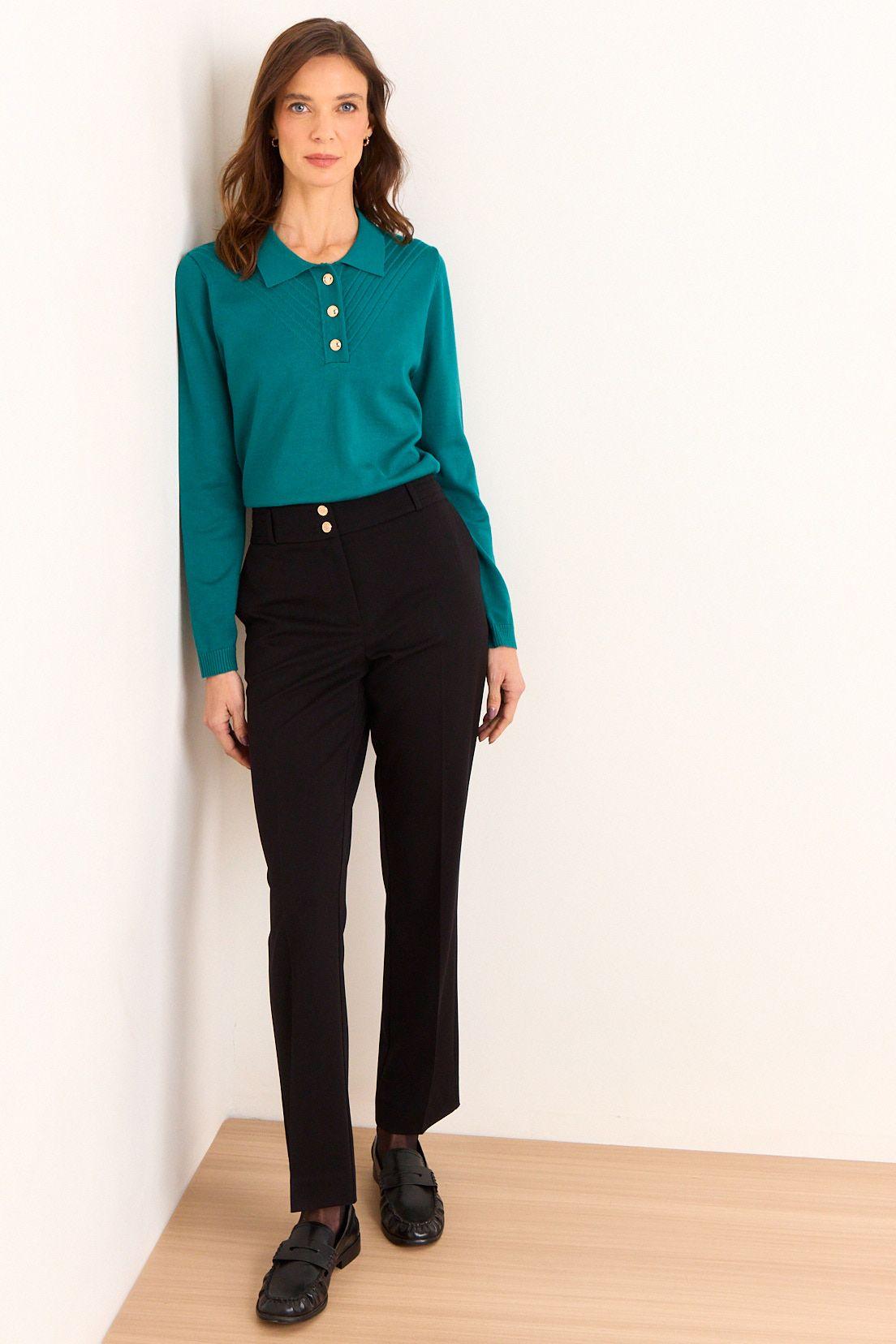 Tejido Cerrado Cuello Camisero Verde Ma Griffe 18102226051217-3