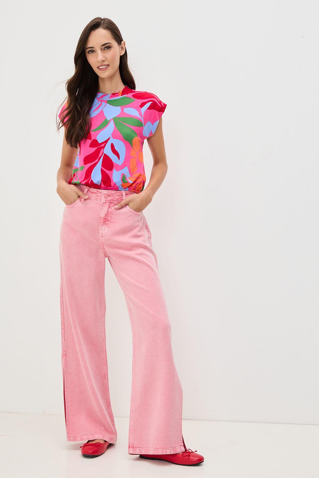 Polera Estampada fucsia 14604224021116-0