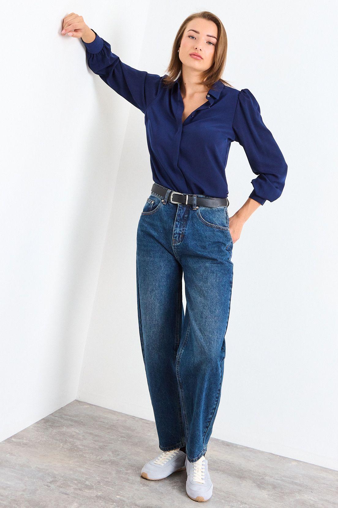 Blusa Lisa Azul iO 14020126059104-4