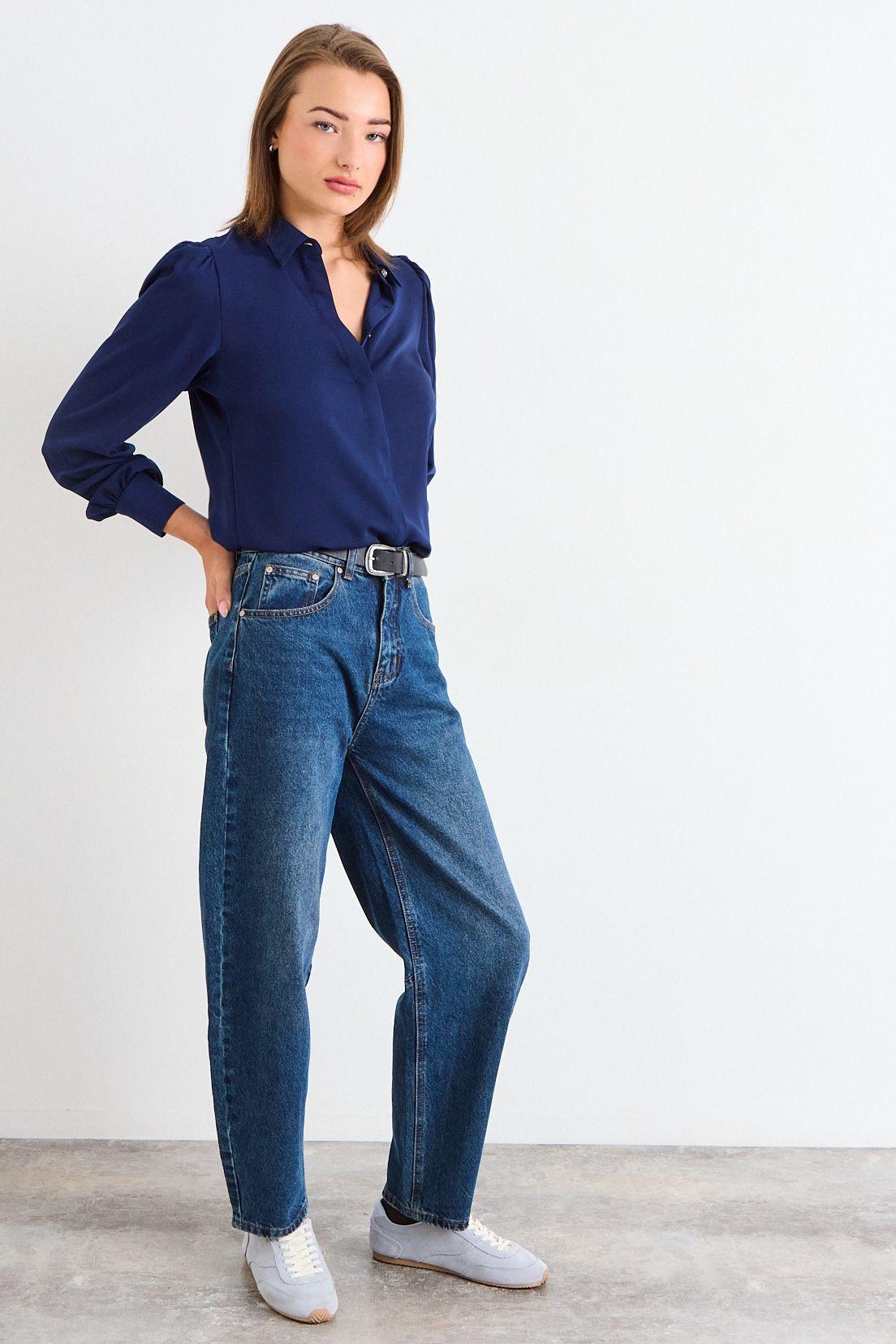 Blusa Lisa Azul iO 14020126059104-3