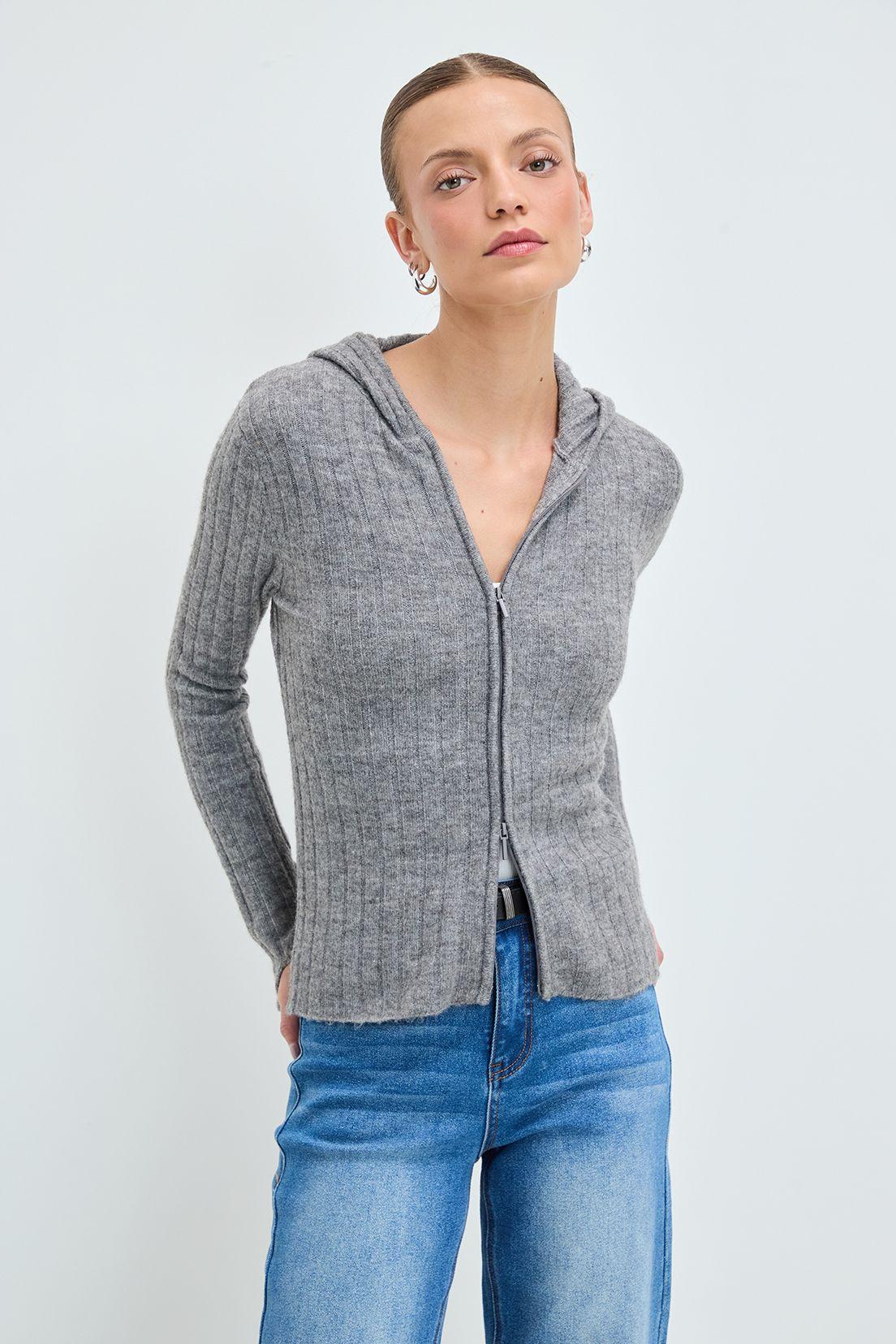 Sweater Liso Gris 18104125018113-0