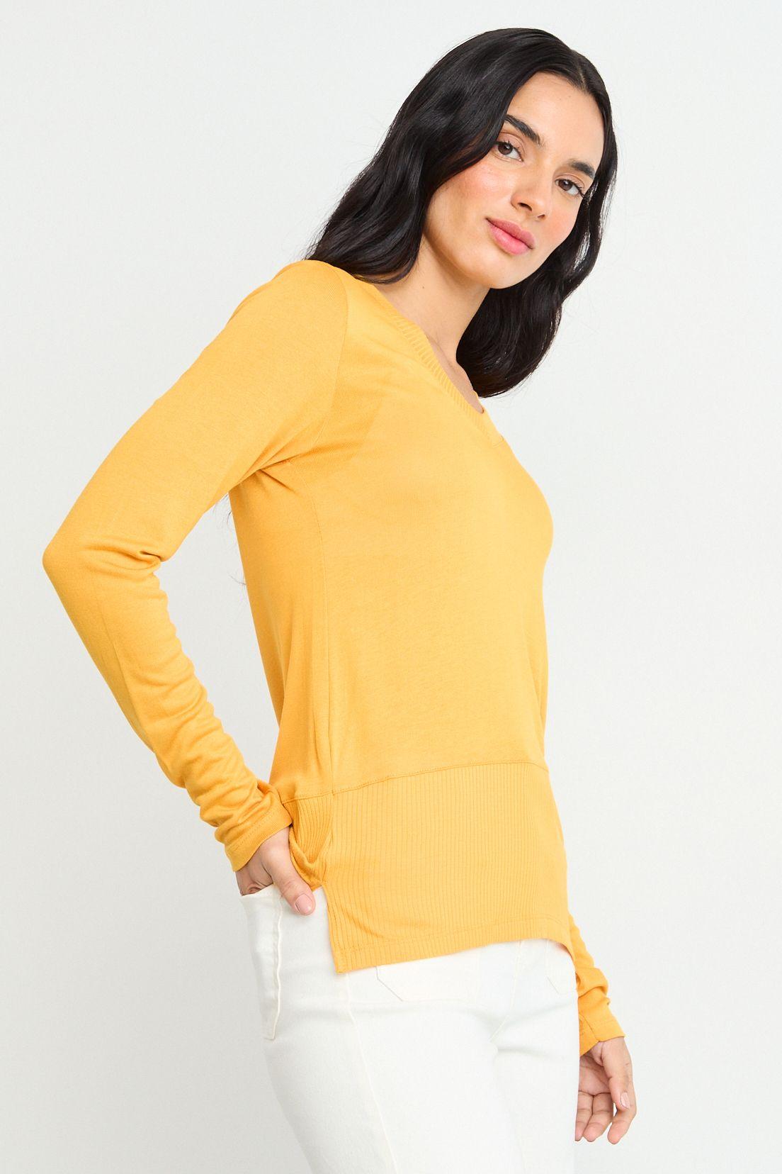 Polera Lisa Amarillo 14204125015108-2