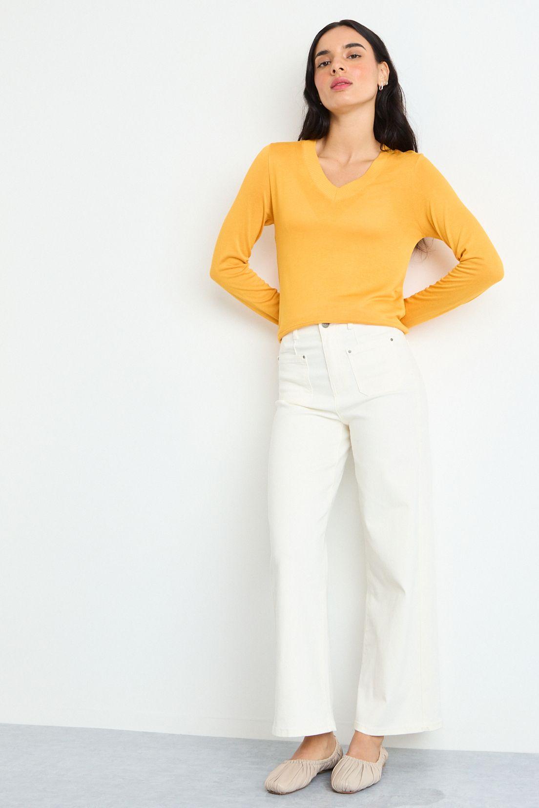 Polera Lisa Amarillo 14204125015108-3