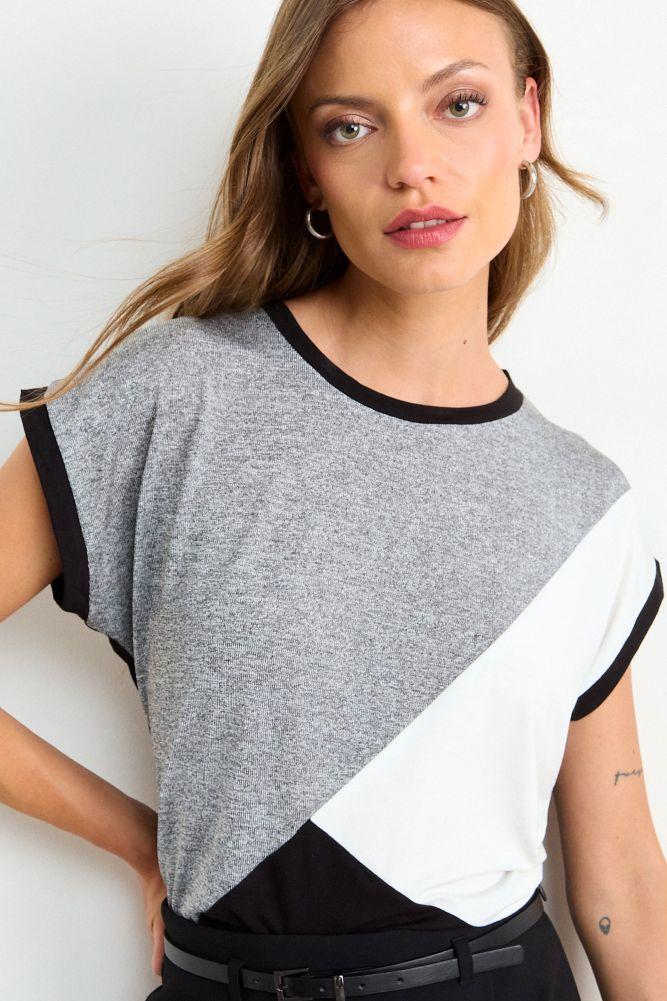 Polera Lisa Hombro Caido Gris Ash 14207225056113-1