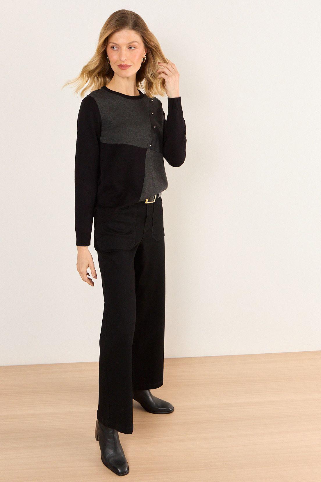 Tejido Con Tachas Negro Ma Griffe 18102226001102-4