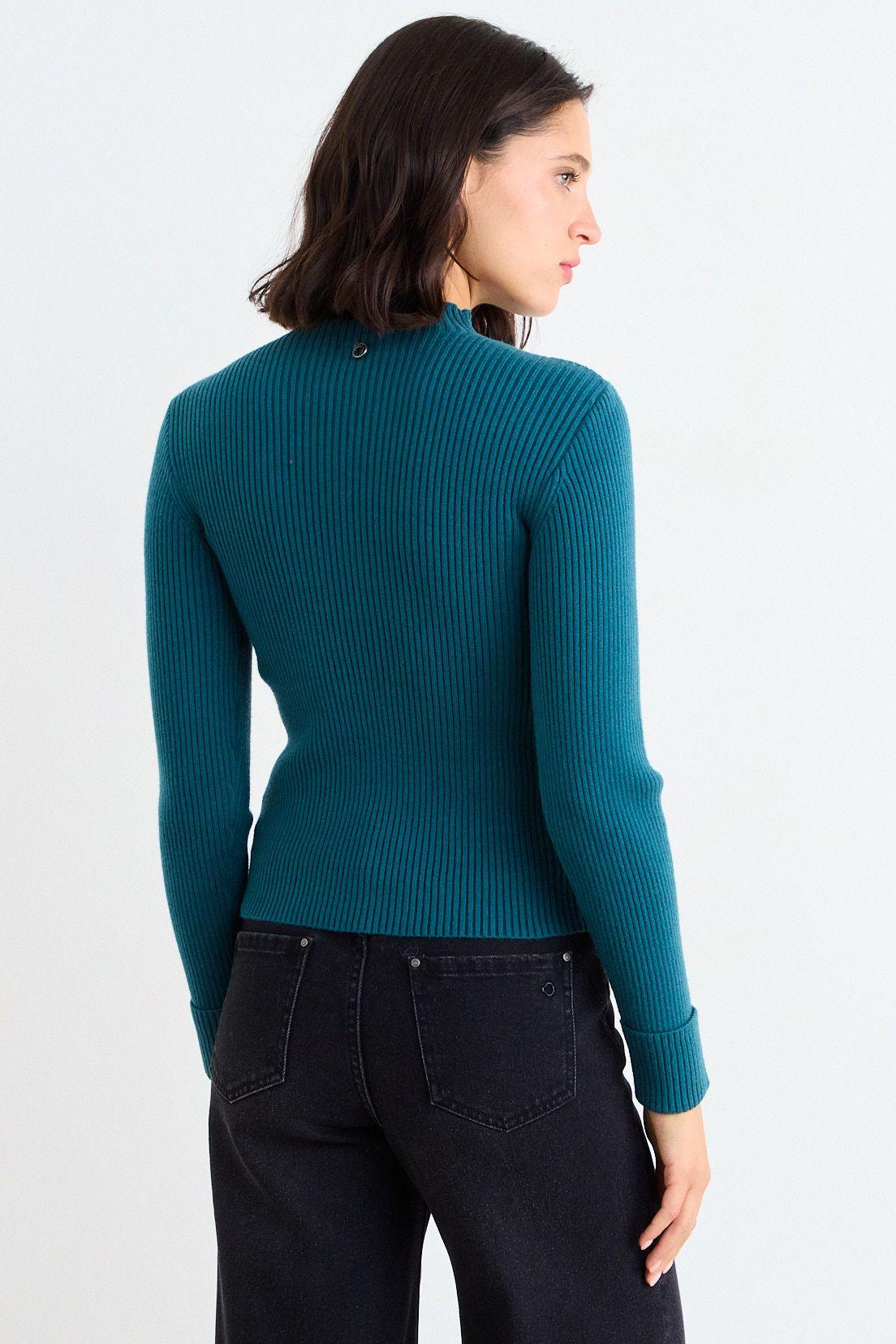 Sweater Liso Verde Oliva iO 18120126006107-2