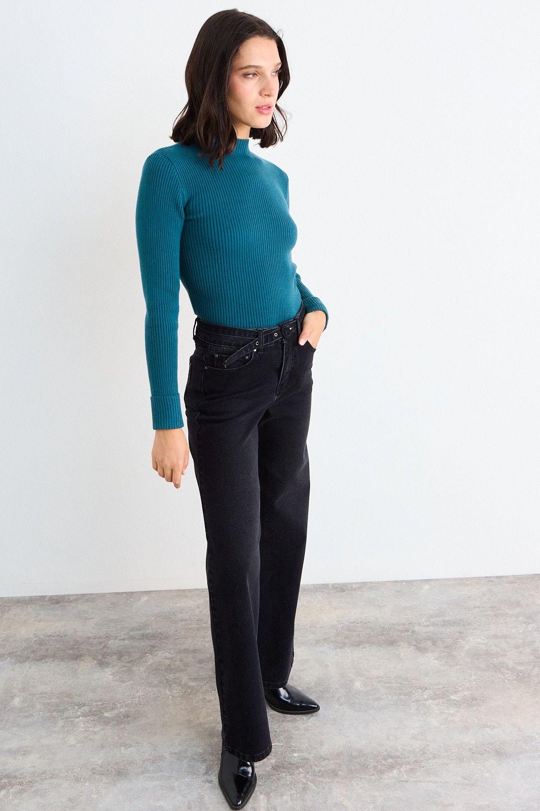 Sweater Liso Verde Oliva iO 18120126006107-4