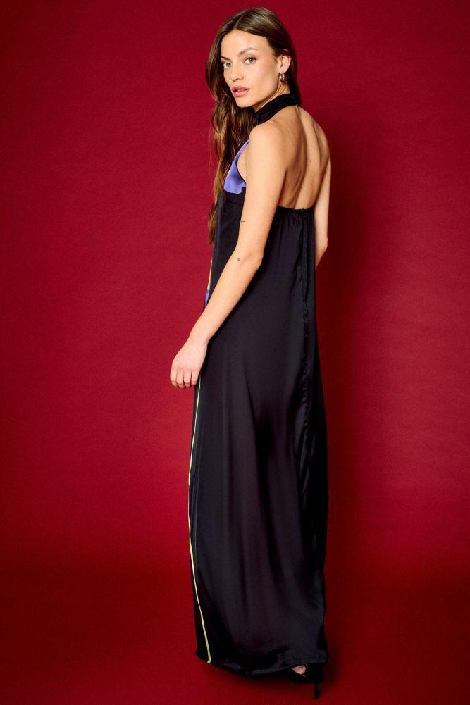 Vestido Fantasia Largo Negro iO 13520225004102-3