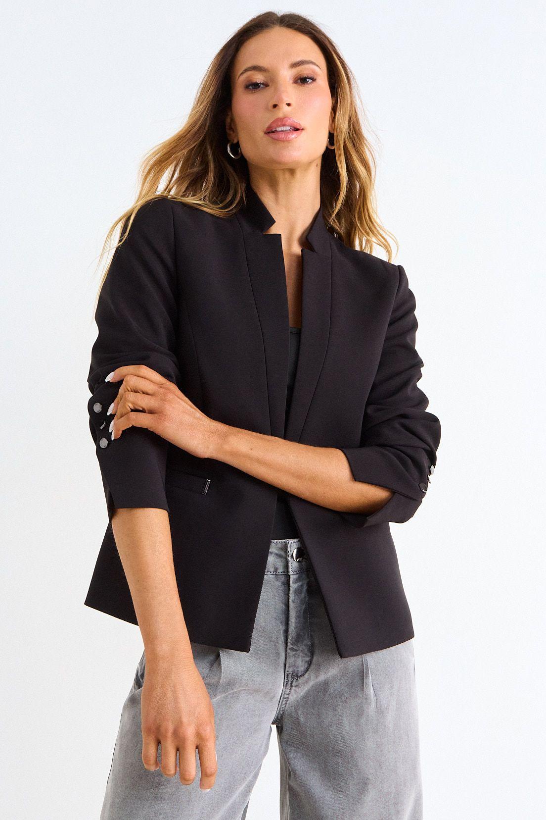 Blazer Liso De Tope Negro Ash 16007126053102-0