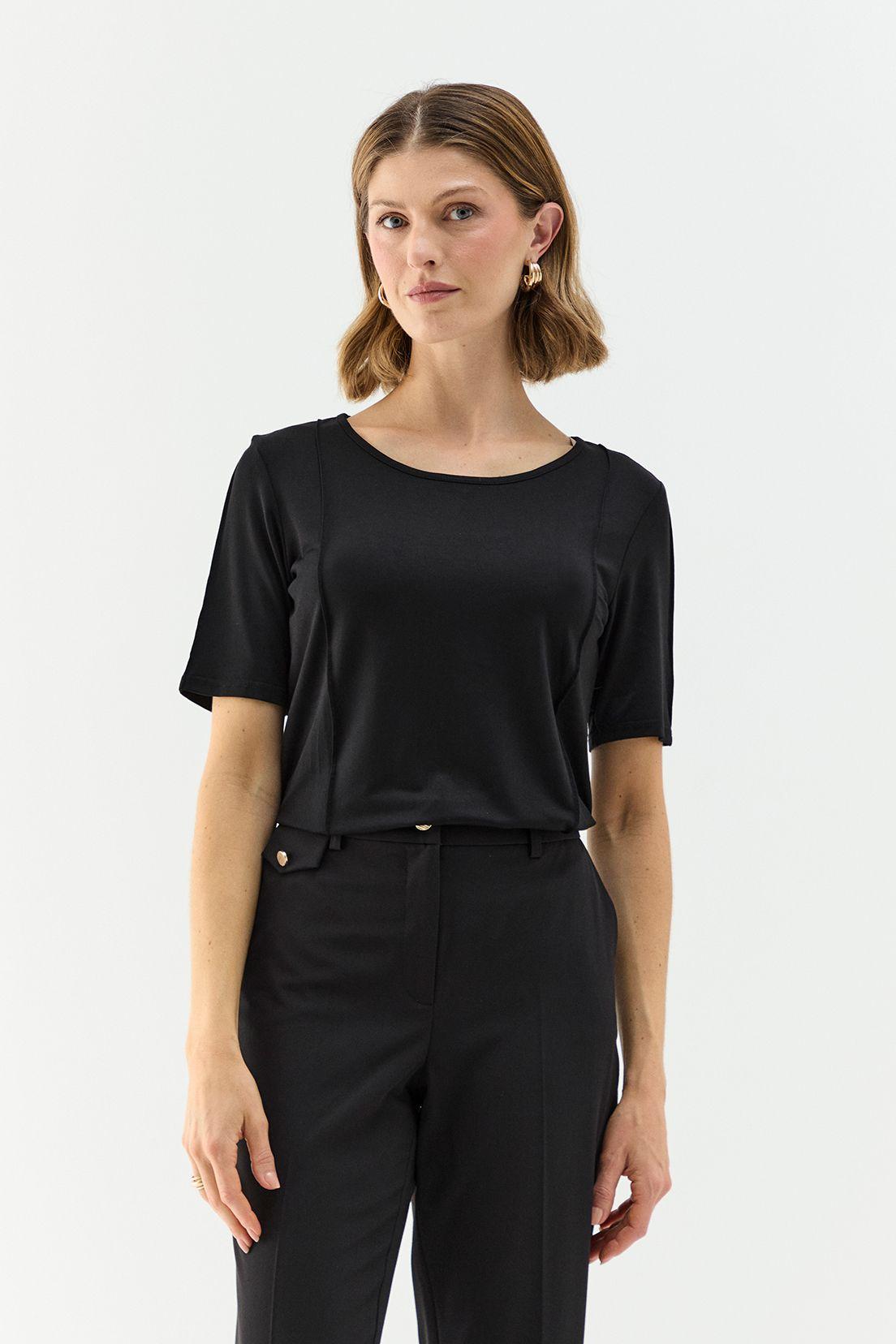 Polera Modal Negro Ma Griffe 14202224062102-0