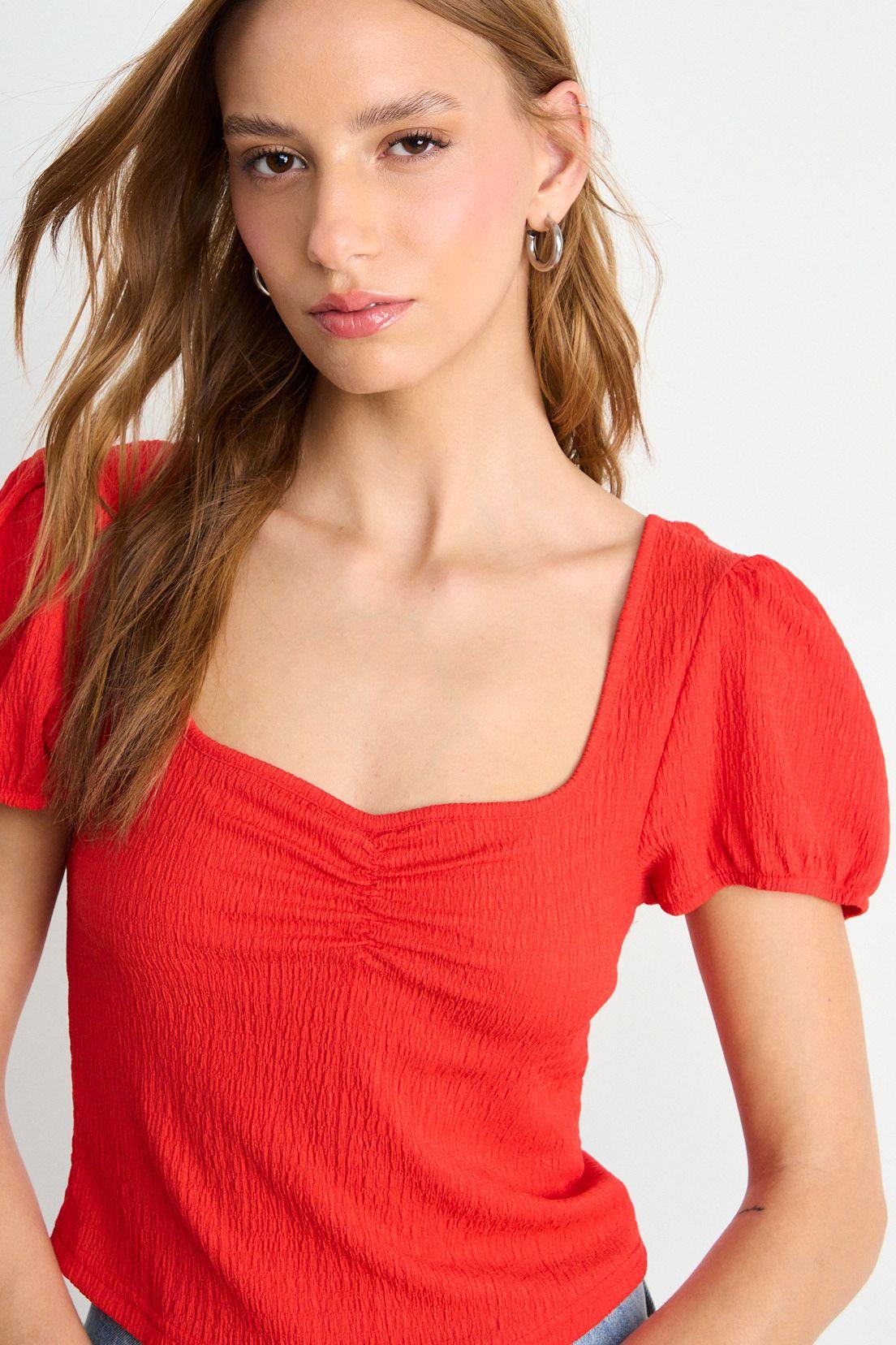 Polera Lisa Rojo iO 14220126001103-1