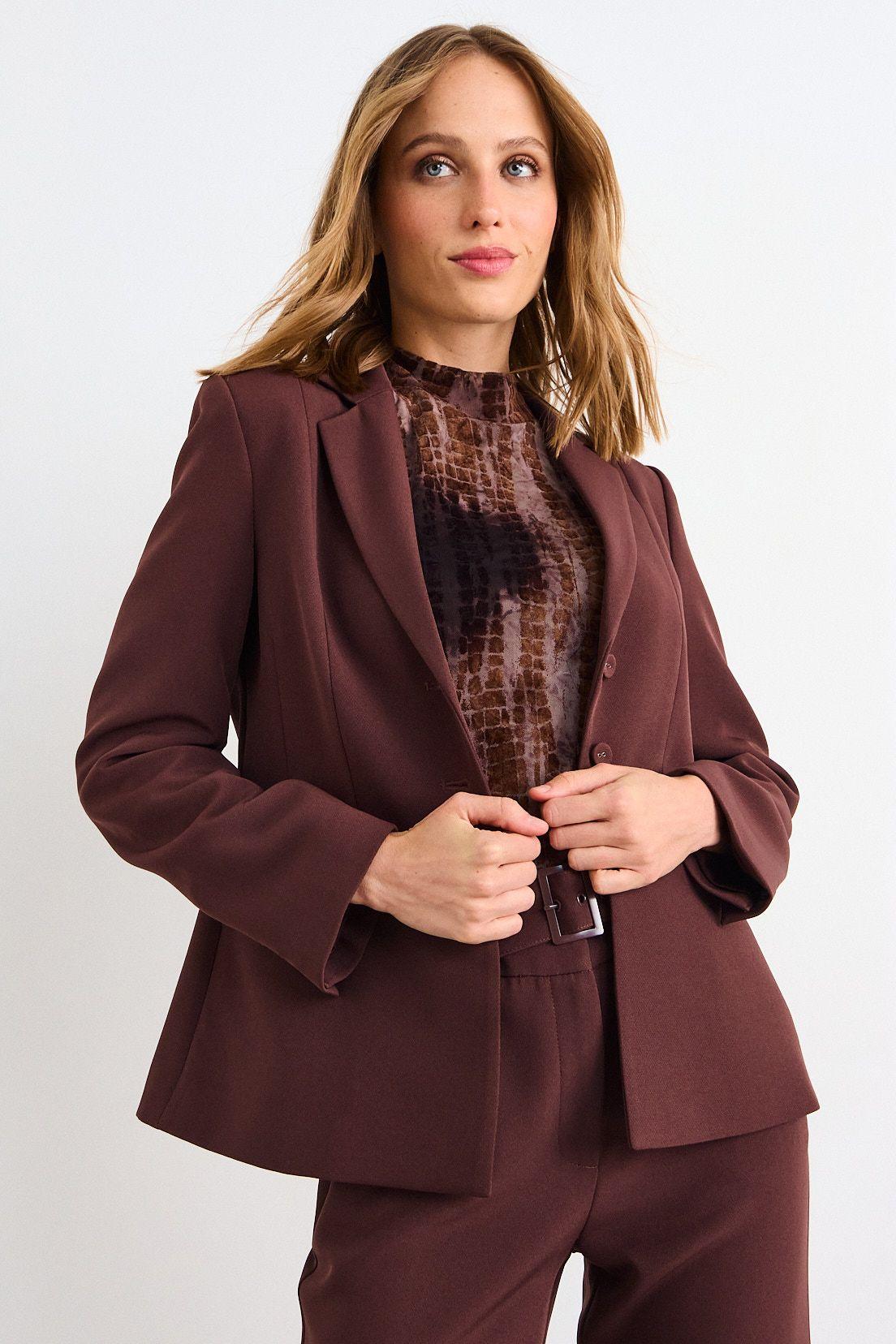 Blazer Liso Café iO 16020126014109-0