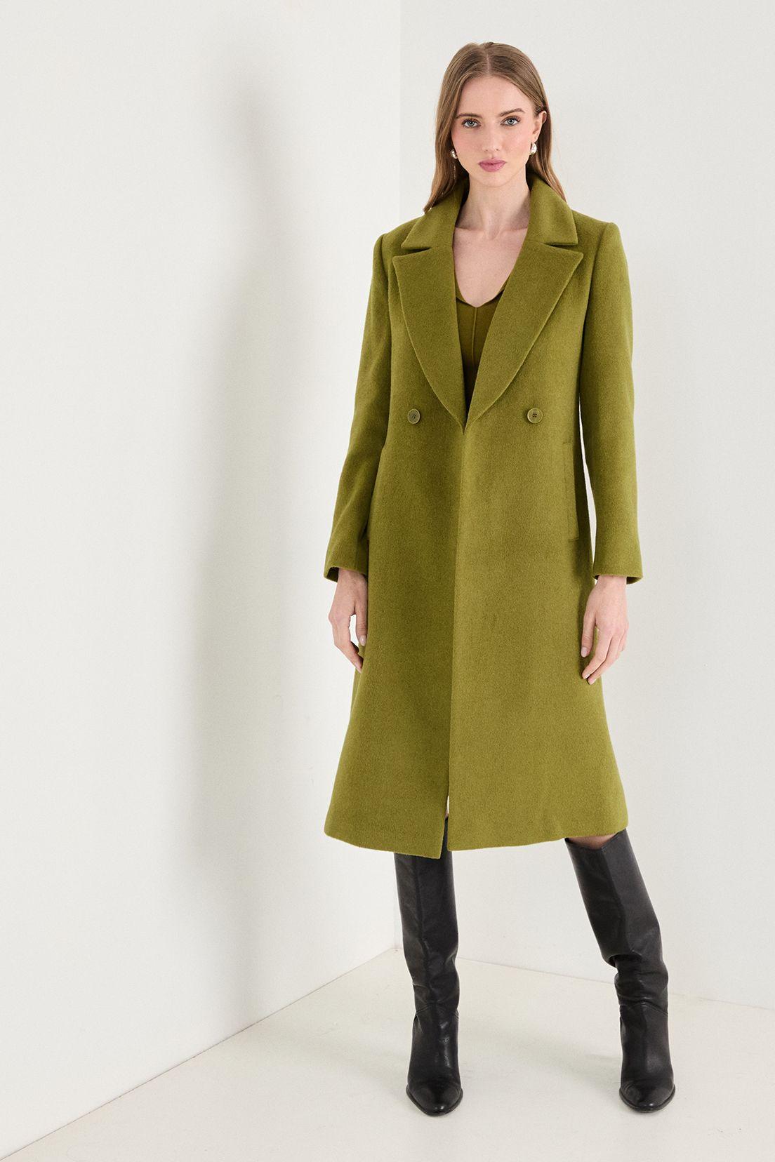 Abrigo Liso verde musgo 17207125051107-0