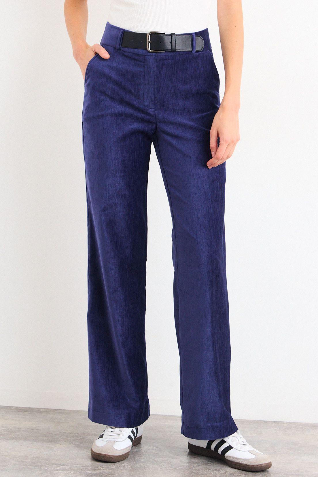 Pantalon Liso Azul iO 11020126012104-1