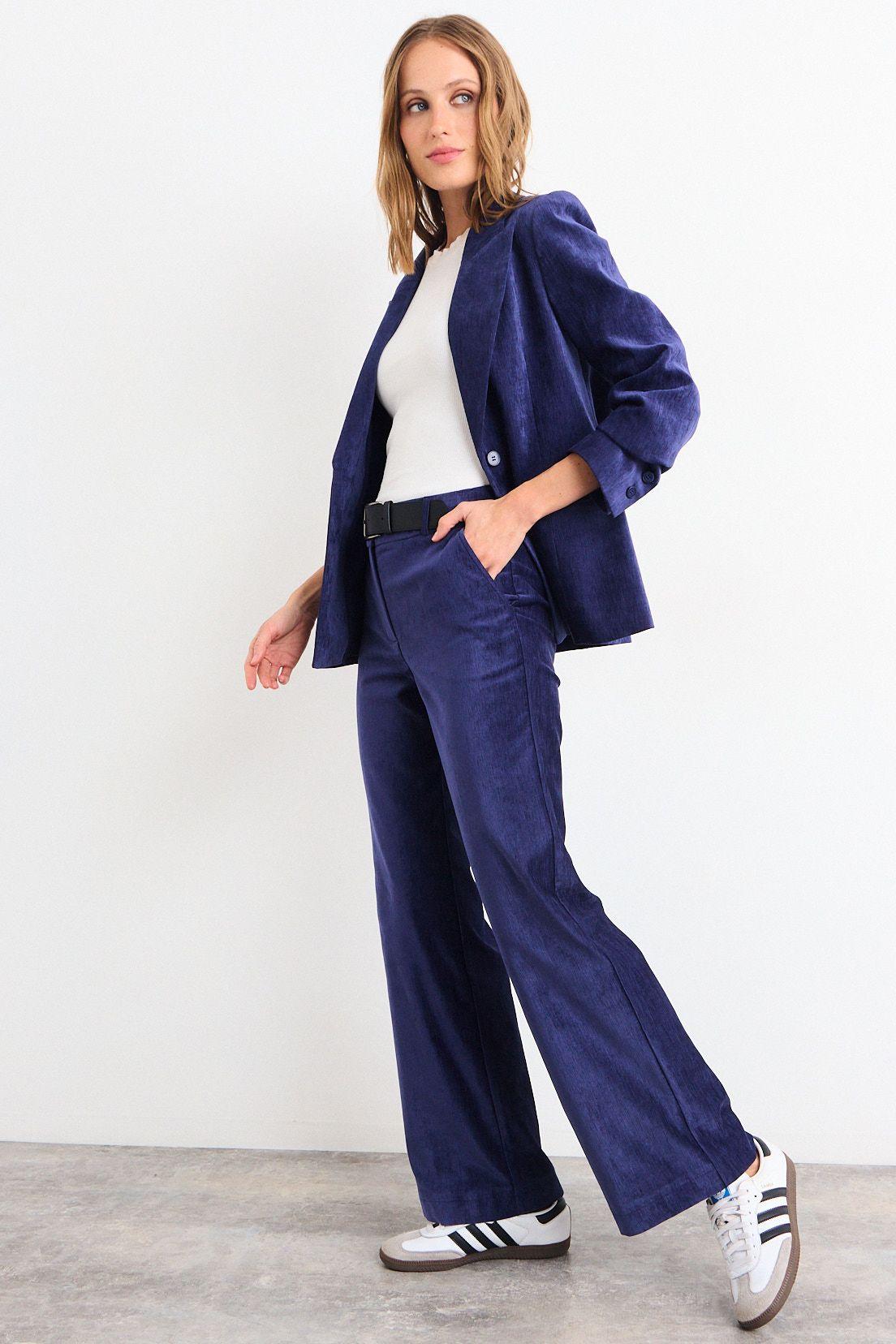 Pantalon Liso Azul iO 11020126012104-4