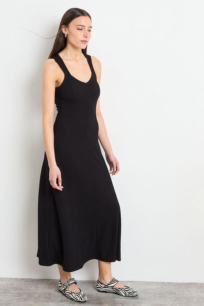 Vestido Liso Largo Negro iO 13420225003102-2