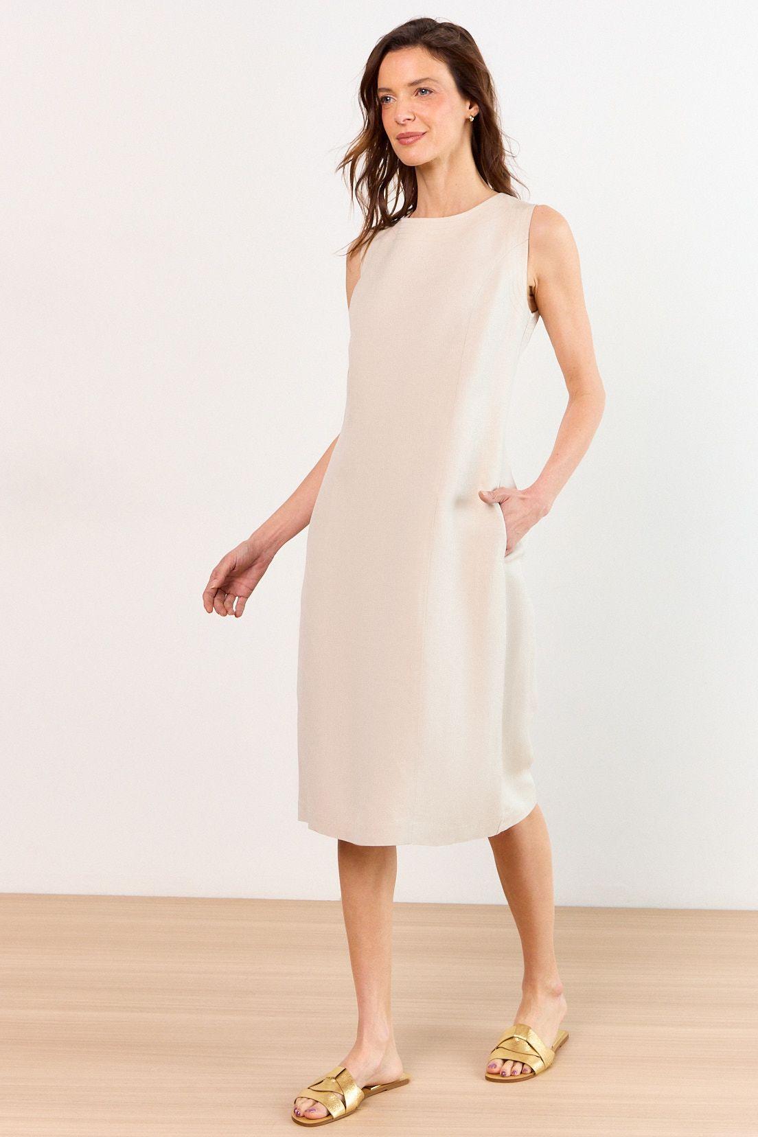 Vestido Largo Beige Ma Griffe 13002226058106-2