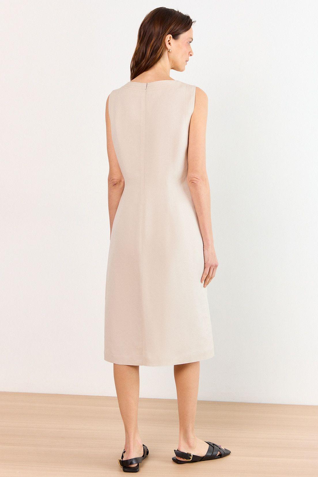 Vestido Largo Beige Ma Griffe 13002226058106-3