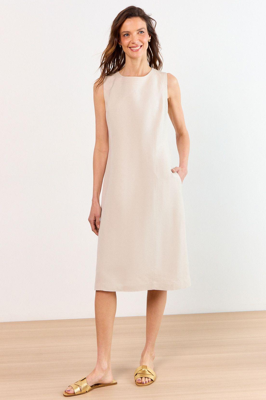 Vestido Largo Beige Ma Griffe 13002226058106-4