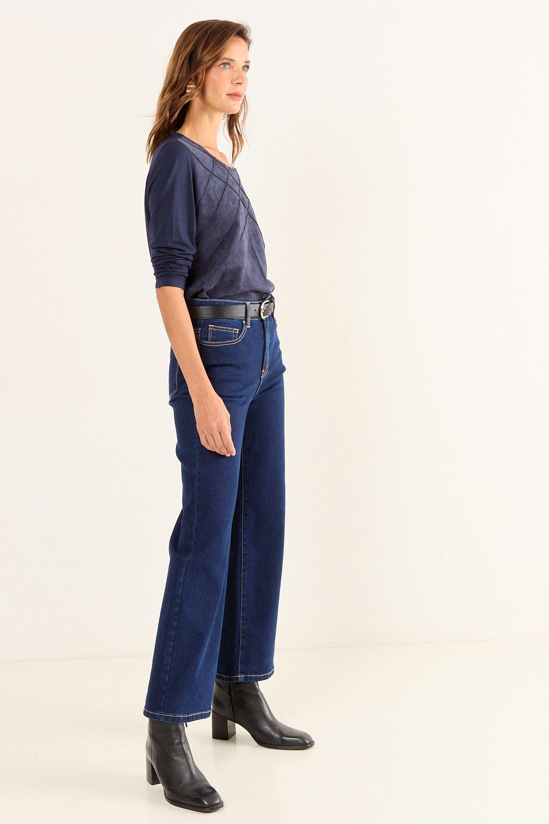 Polera De Suede Azul Ma Griffe 14202126007104-4