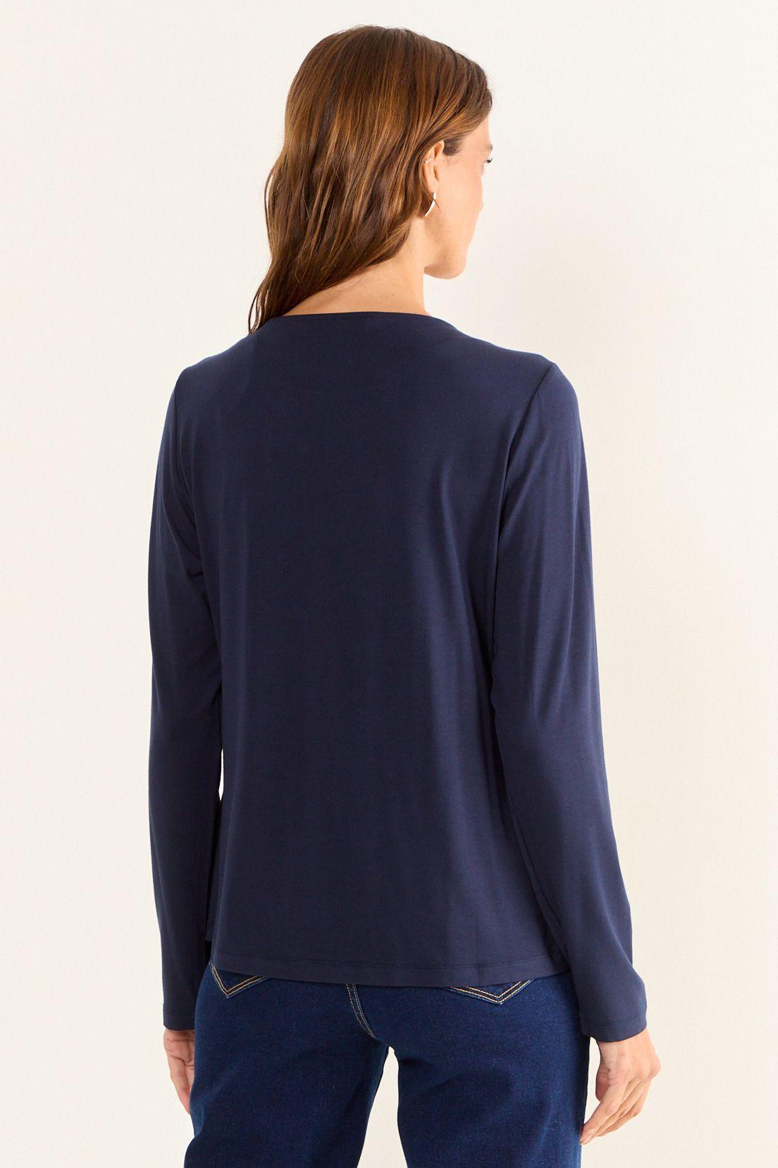 Polera De Suede Azul Ma Griffe 14202126007104-2