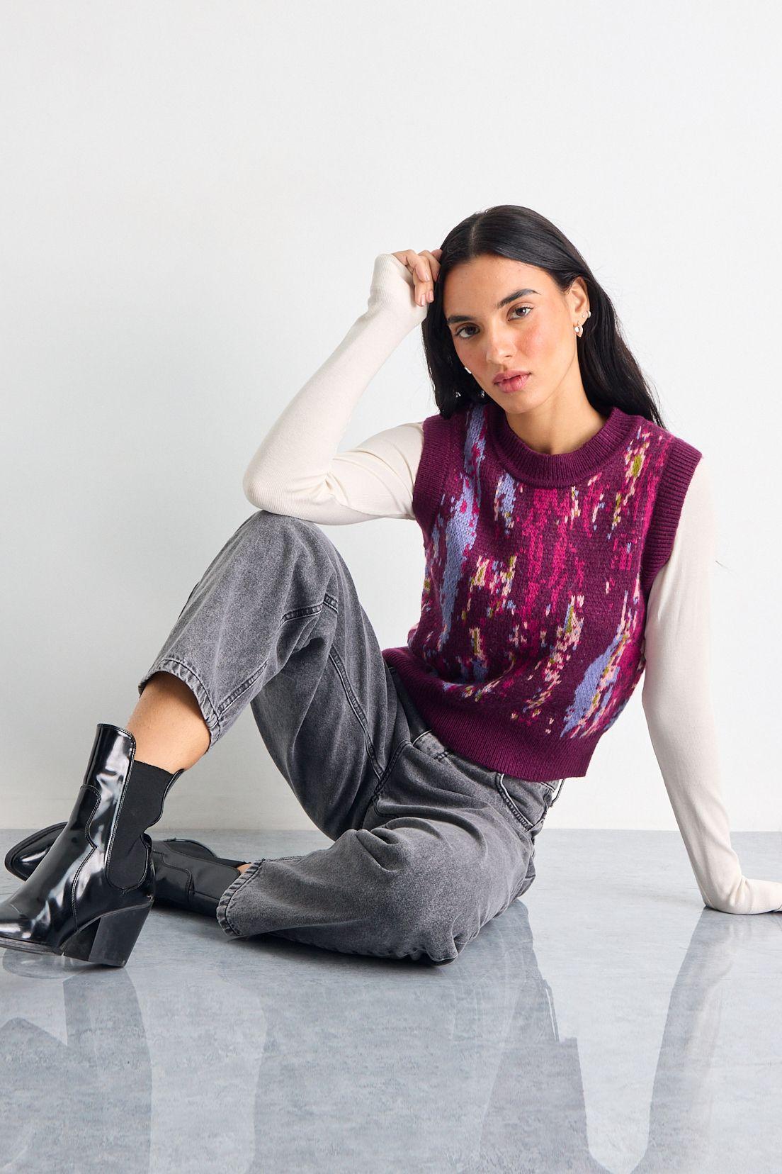Sweater Burdeos iO 18720225002112-0