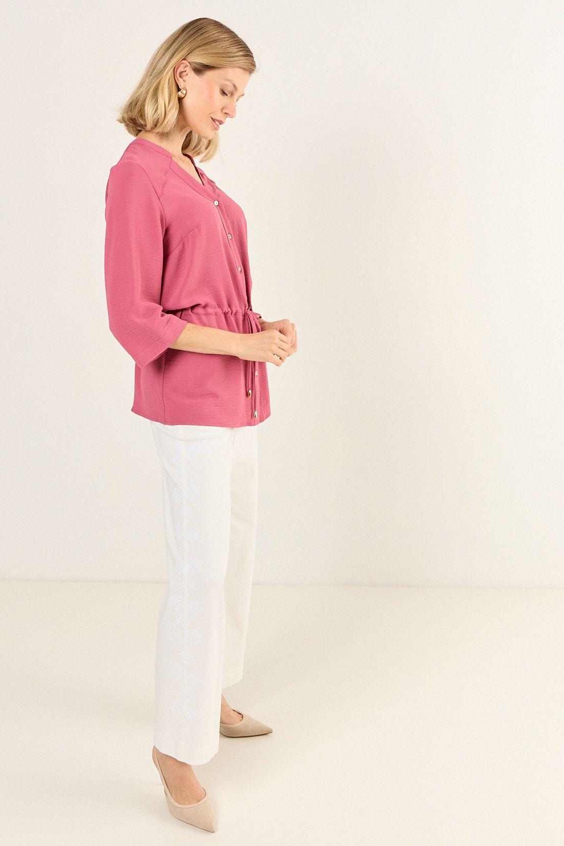 Blusa Lazo Rosa Ma Griffe 14002126058123-4