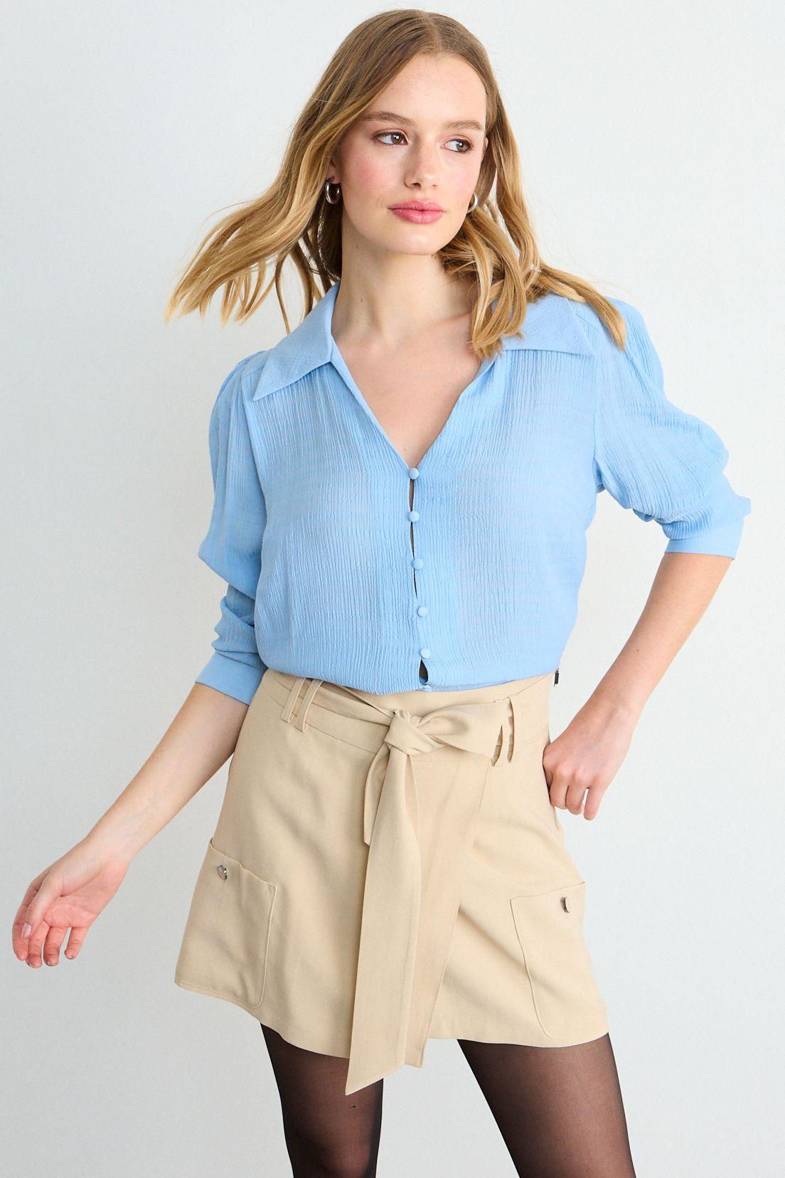 Blusa Lisa Celeste iO 14020126008110-0