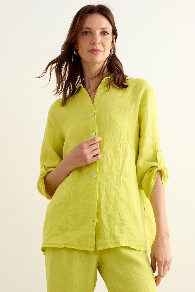 Blusa Lisa Verde Pistacho Ma Griffe 14002225300137-0