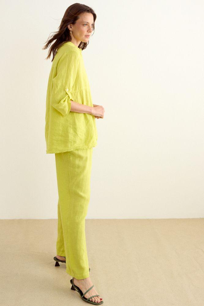 Blusa Lisa Verde Pistacho Ma Griffe 14002225300137-4