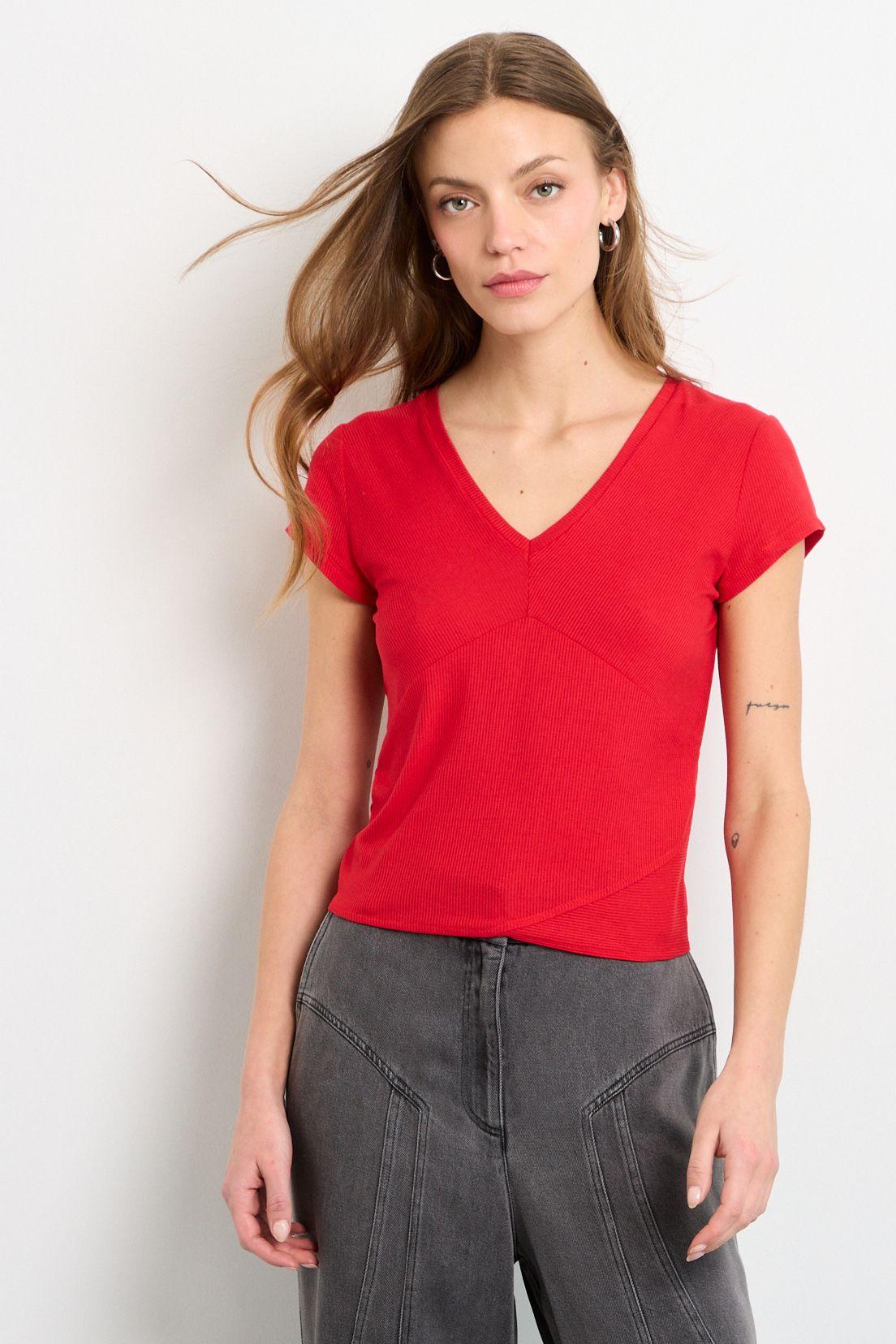 Polera Manga Corta Rojo iO 14220225061103-0