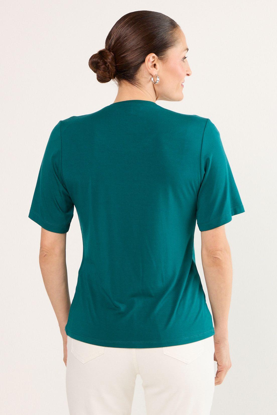 Polera Manga Corta Petroleo Ma Griffe 14602225051537-2