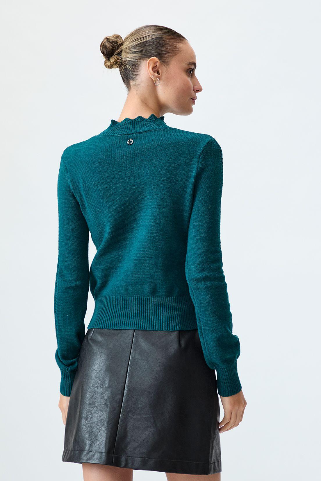 Sweater Liso Verde 18120125011107-4