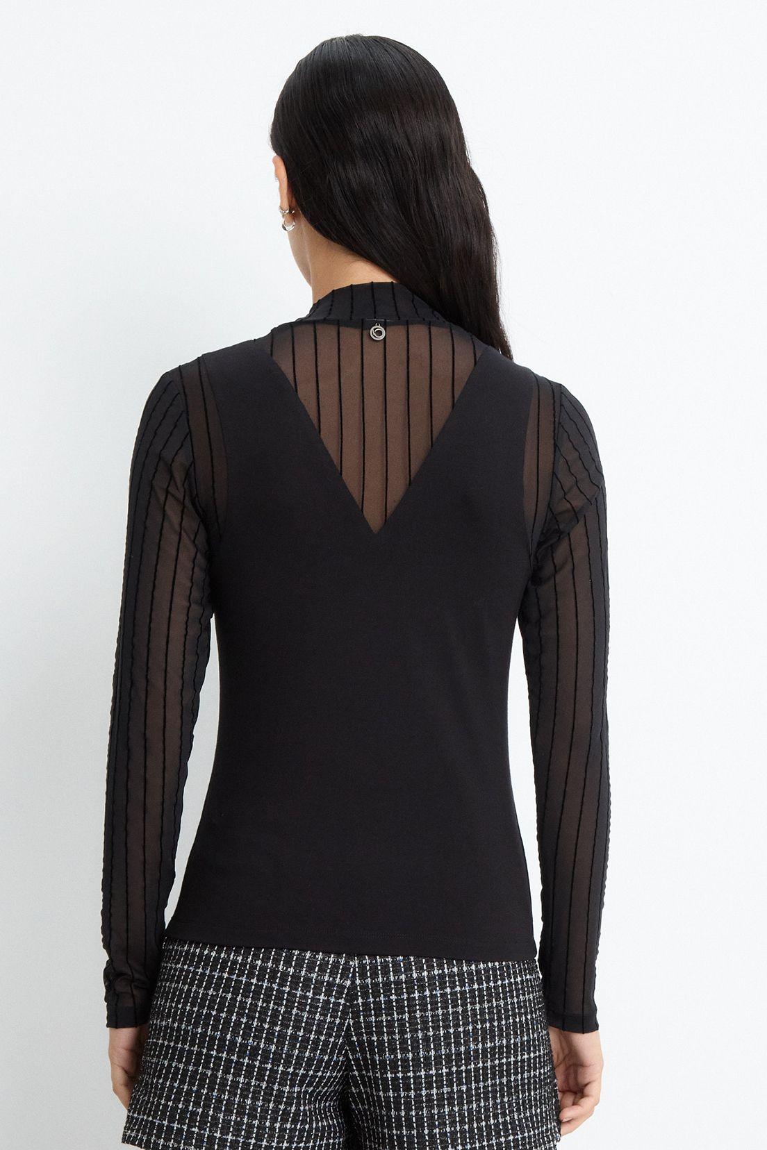 Polera Manga Larga Negro iO 14220225050102-2