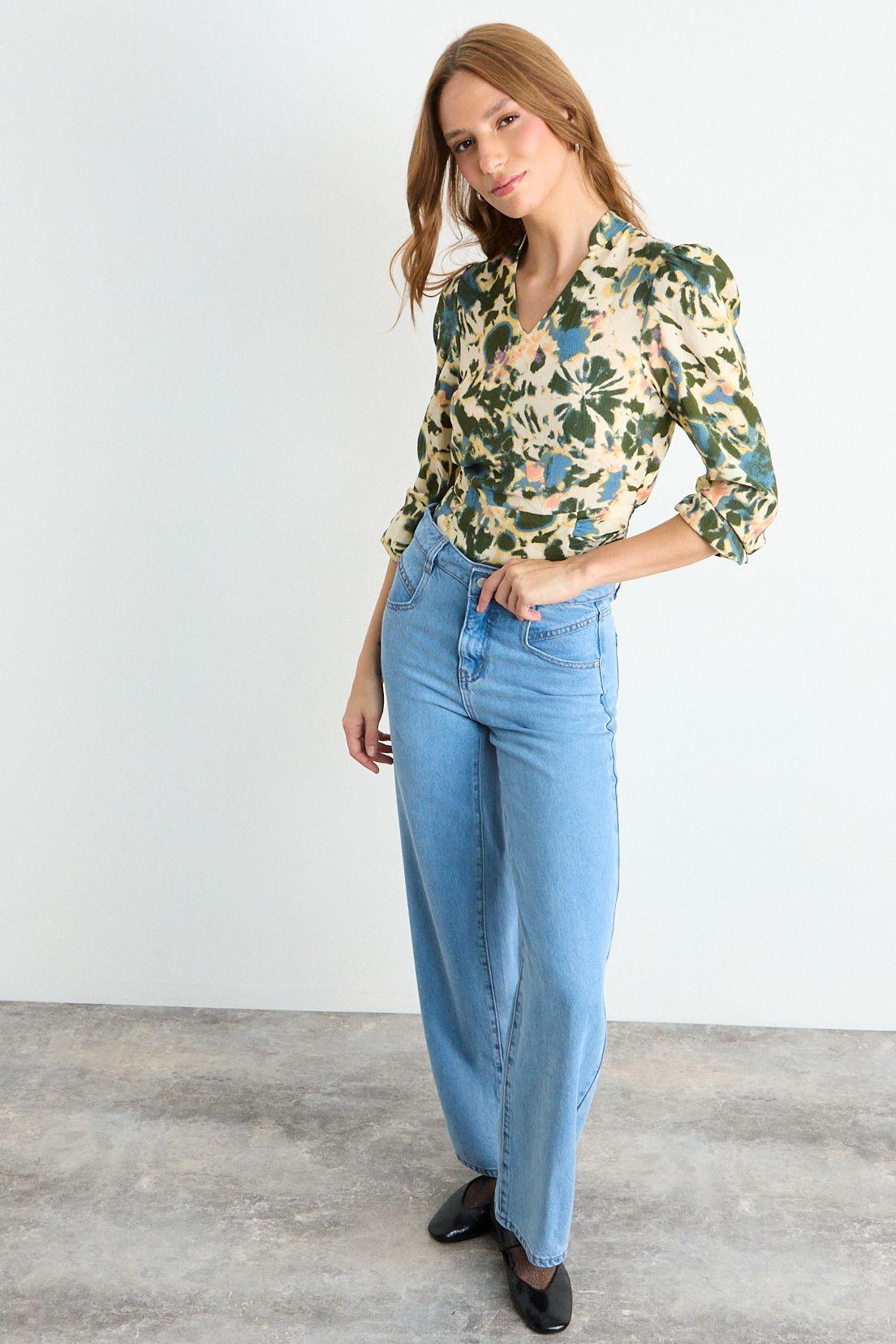 Blusa Fantasia Verde Oliva iO 14120126002107-3