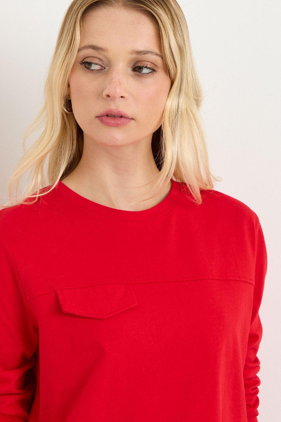 Polera Manga Larga Rojo Ash 14207125060103-1