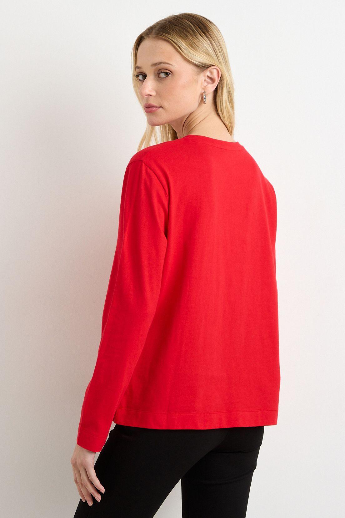 Polera Manga Larga Rojo Ash 14207125060103-2