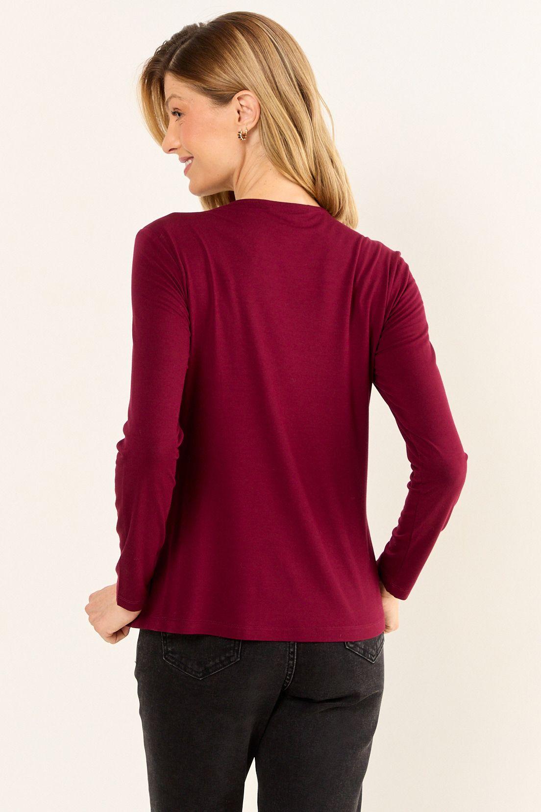 Polera Lisa Burdeos Ma Griffe 14202126055112-2