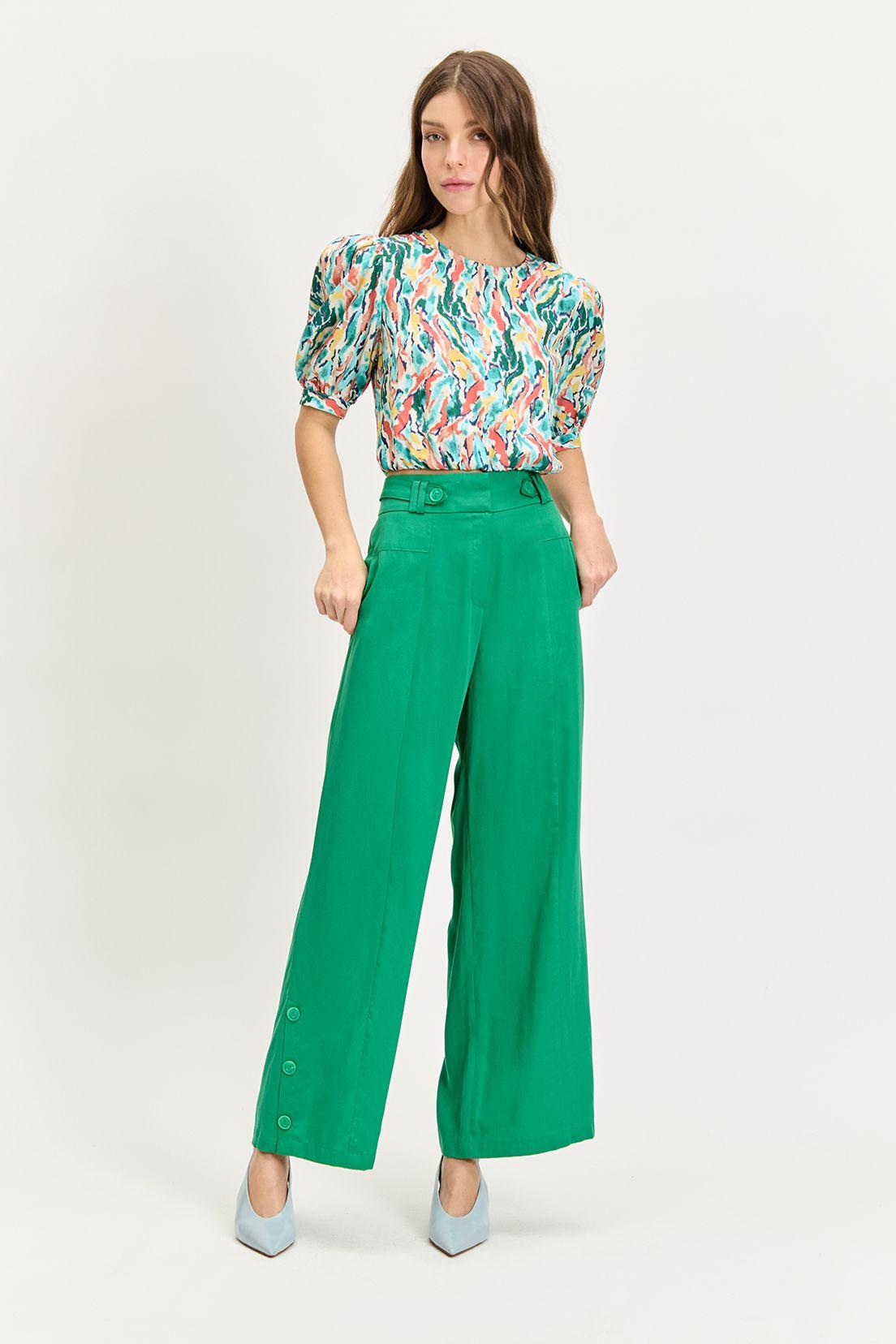 Pantalon Liso verde musgo iO 11020224019107-0