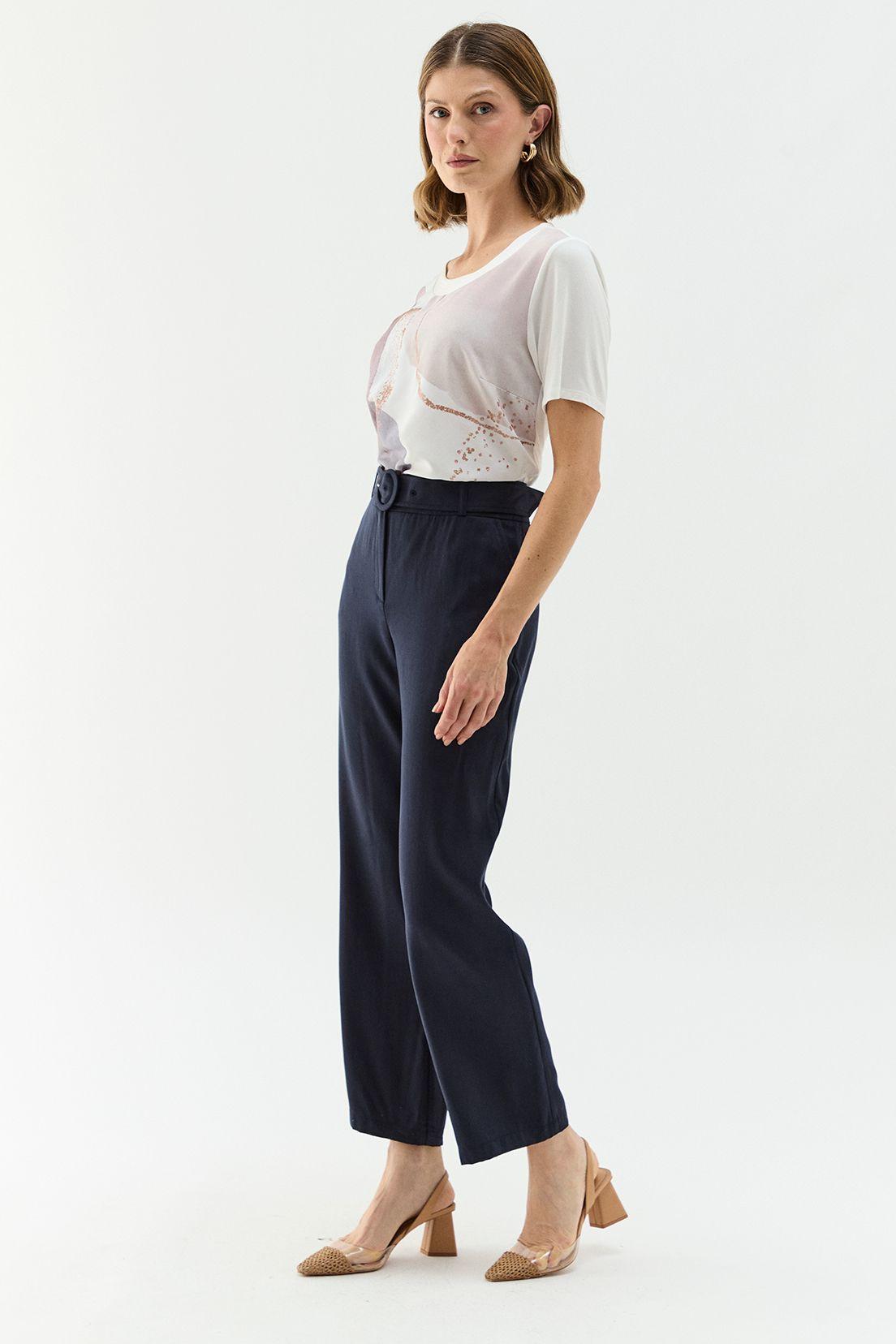 Pantalon Tencel Azul Ma Griffe 11002224059104-3