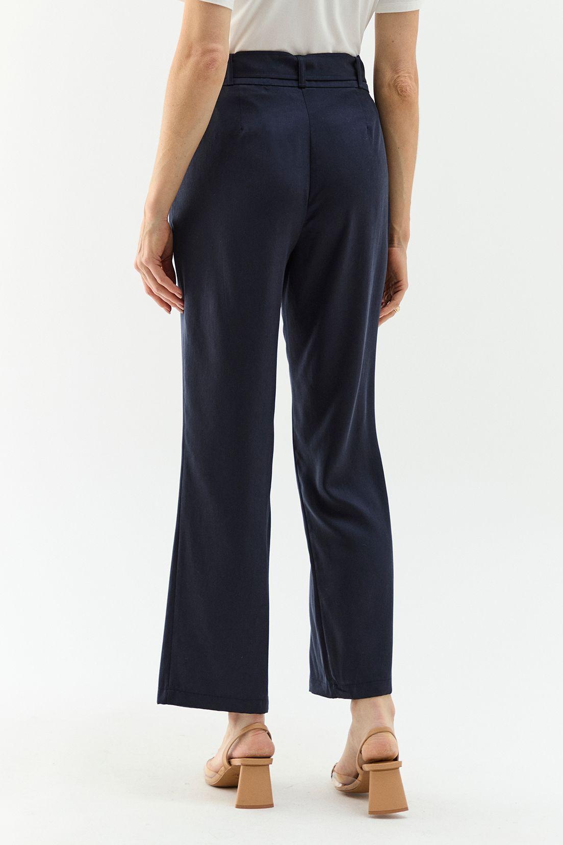 Pantalon Tencel Azul Ma Griffe 11002224059104-4