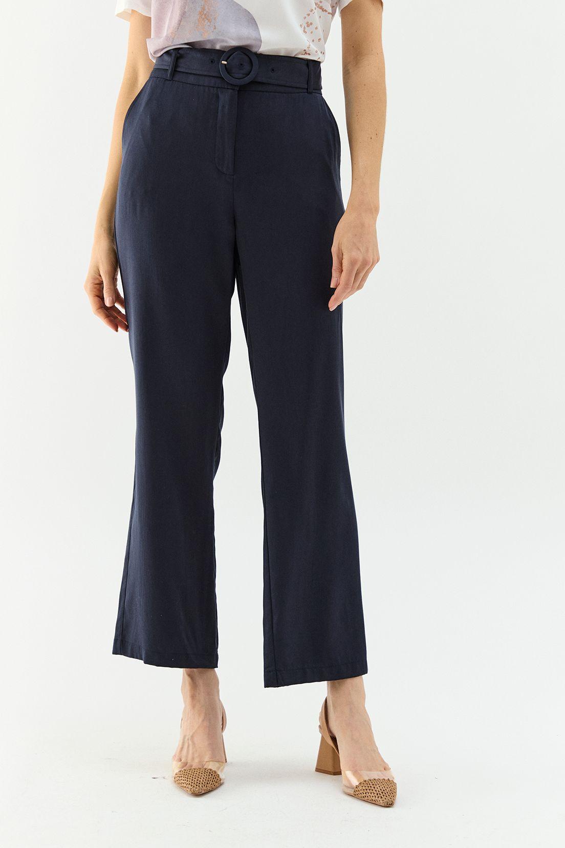 Pantalon Tencel Azul Ma Griffe 11002224059104-0