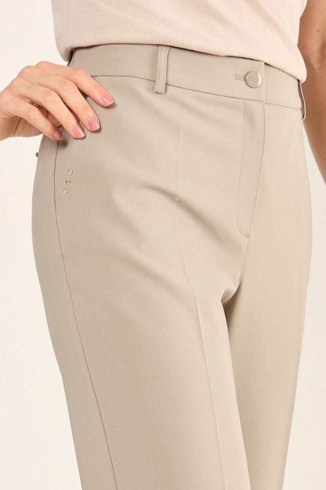 Pantalon Formal Con Basta Doblada Avellana Ma Griffe 11002225048126-1