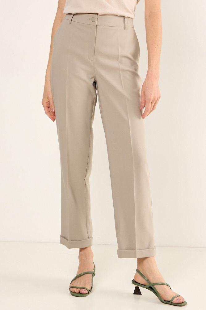 Pantalon Formal Con Basta Doblada Avellana Ma Griffe 11002225048126-2