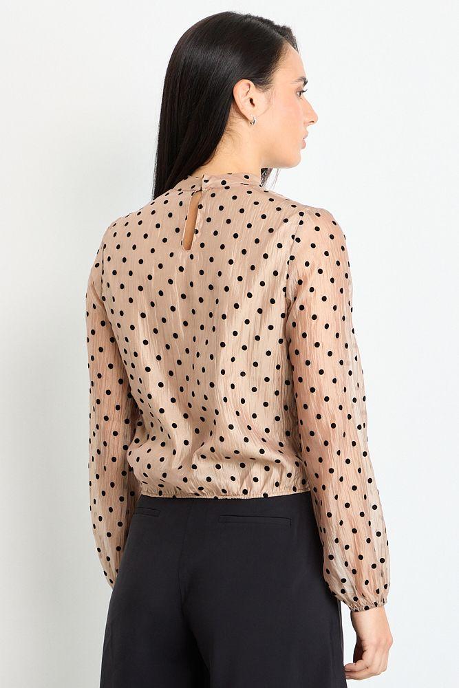 Blusas Manga Larga Beige iO 14120225001106-2
