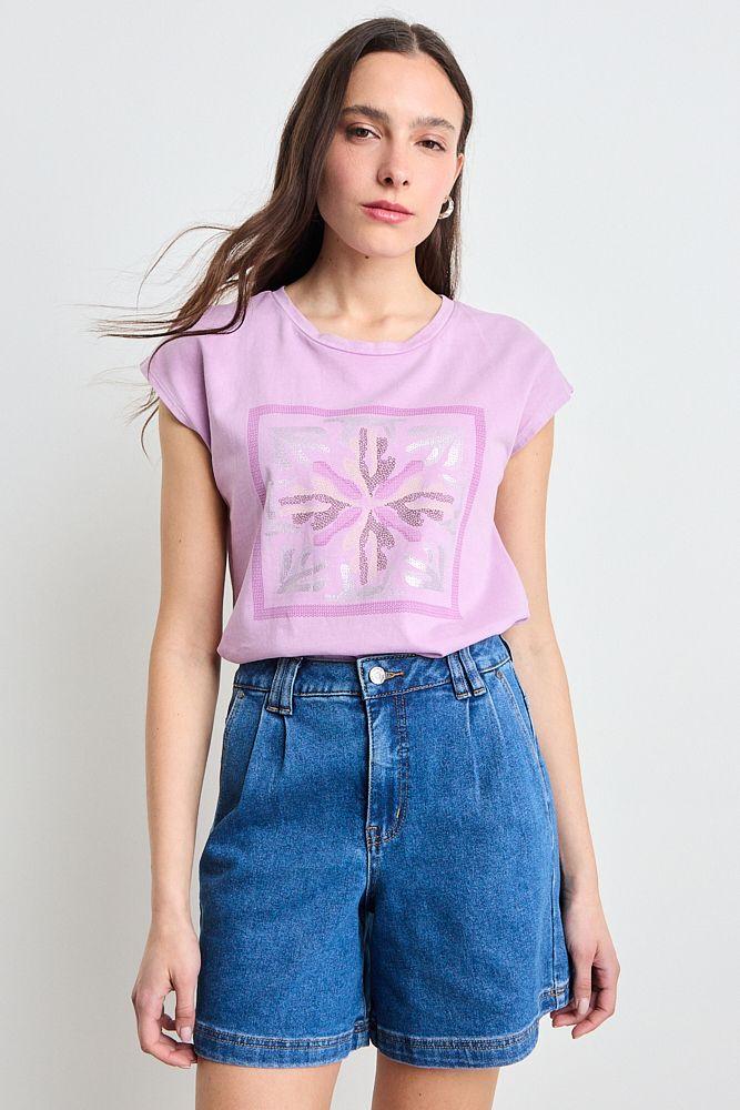 Polera Estampada Rosa iO 14620225055123-1