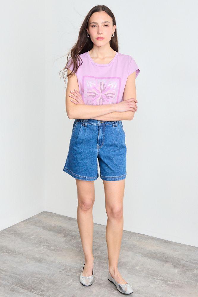 Polera Estampada Rosa iO 14620225055123-3