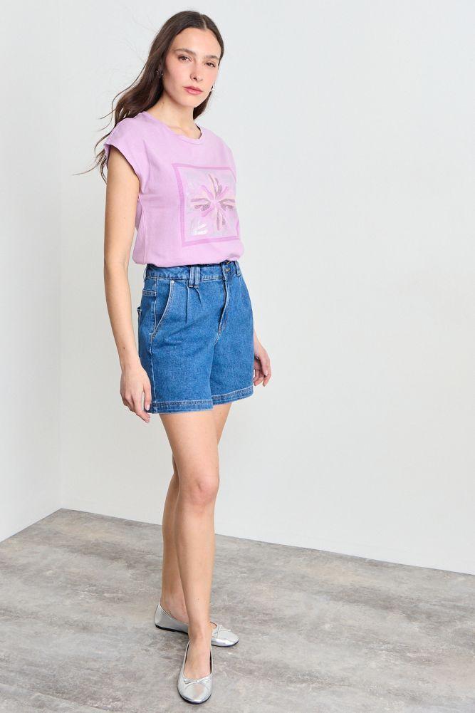 Polera Estampada Rosa iO 14620225055123-4