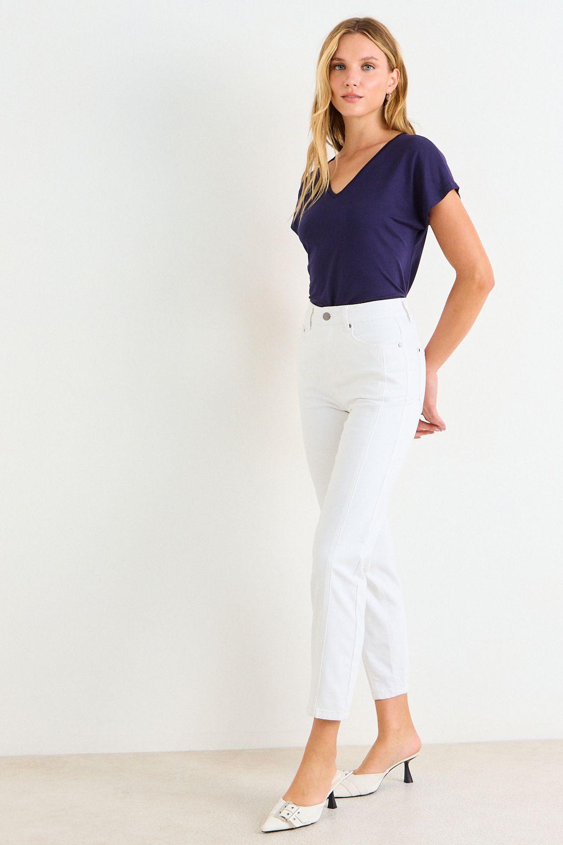 Polera Manga Corta Lisa Azul Marino Ash 14204225094104-4