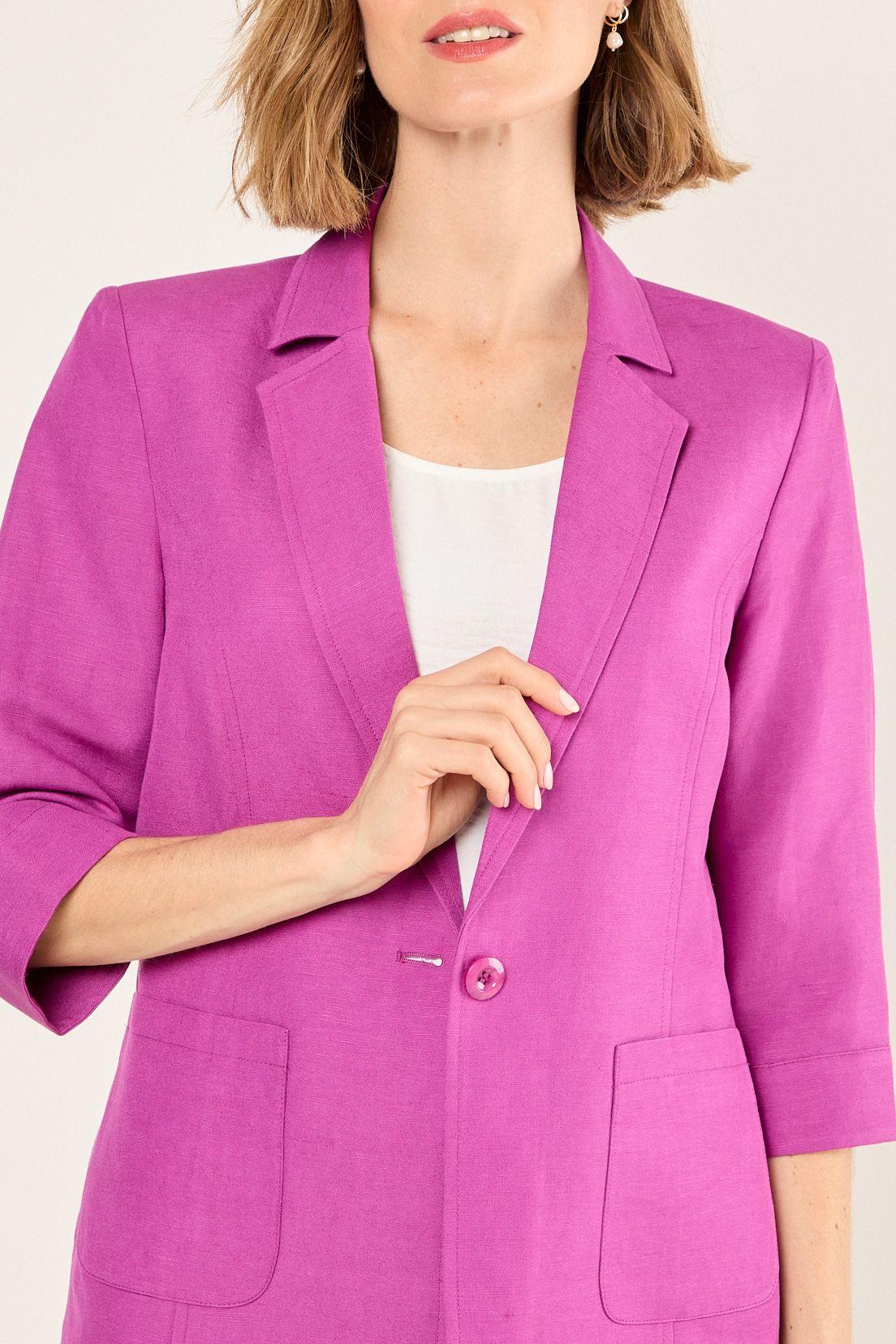 Blazer Liso Violeta Ma Griffe 16004225007641-1
